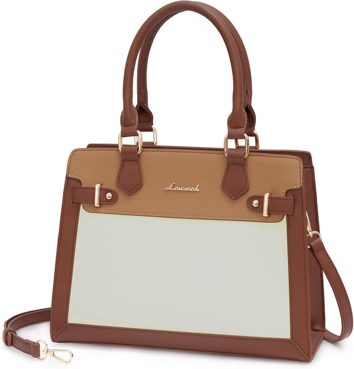 LOVEVOOK Purses and Handbags for Women, Tote Shoulder Bag Satchel Black Purse and PU Leather Top Handle for ladies