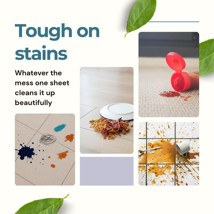 Koral Care Eco-Friendly Floor Cleaner Sheets|60 Sheets (= 2 Months)|Baby & Pet Friendly| Removes Hard Water Stains| Suitable for all surfaces -Marble, Wood etc|Free of Ammonia, Chlorine|Flower Orchard