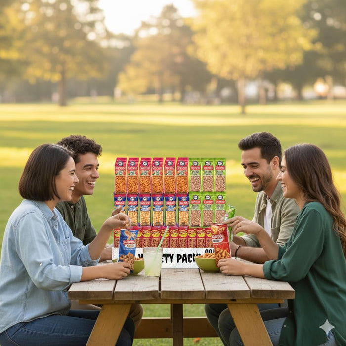 Sabrita's Variety Pack Peanuts, Individually Wrapped - Christmas Gift - Sampler Bulk Care Package Gift Box (30 Count)
