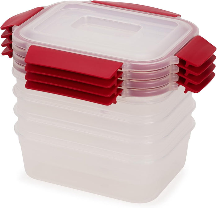 Joseph Joseph Nest Lock Plastic BPA Free Food Storage Container Set with Lockable Airtight Leakproof Lids, 10-Piece, Multi-Color