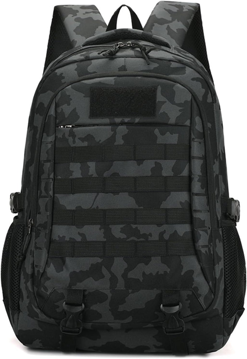 Lawaia Tactical Backpack Military Rucksack 45L Waterproof Hiking Packs Army Survival Assault Backpack Outdoor Sports Fishing Camping Bag Gym Backpacks for Men-Black