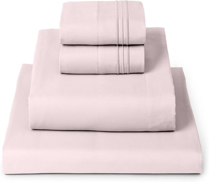 Mellanni Queen Sheet Set - 6-Piece Iconic Collection Bedding, (Including 4 Pillowcases), 16-Inch Deep Pocket, Easy Care, Extra Soft, Cooling Sheets, Brushed Microfiber - Brown