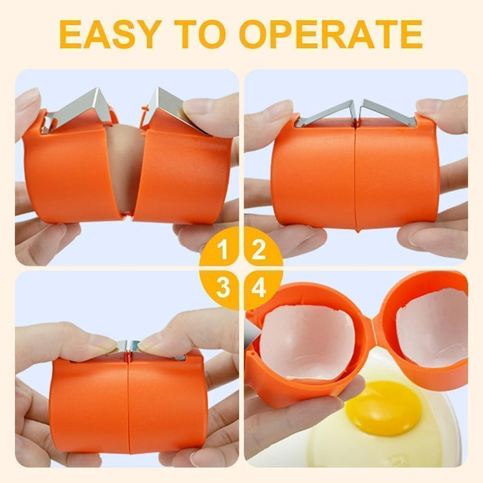 Household Egg Shell Opener,2025 Upgraded Egg Shell Opener for Hard Boiled,Mini Portable Handheld Egg Cracker Tool,Multifunctional Kitchen Gadgets (3 Pcs (Pink))