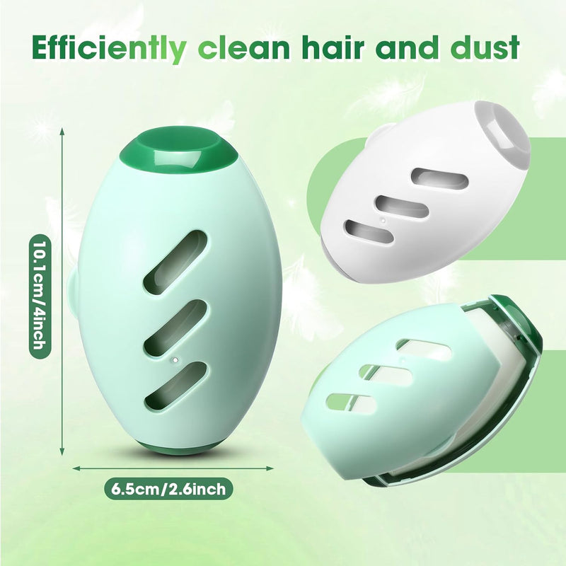 Maxdot 4 Pack Reusable Gel Lint Roller, Washable Sticky Roller for Clothes Pet Hair, Mini Portable Lint Remover, Sticky Ball Cleaner for Travel Household