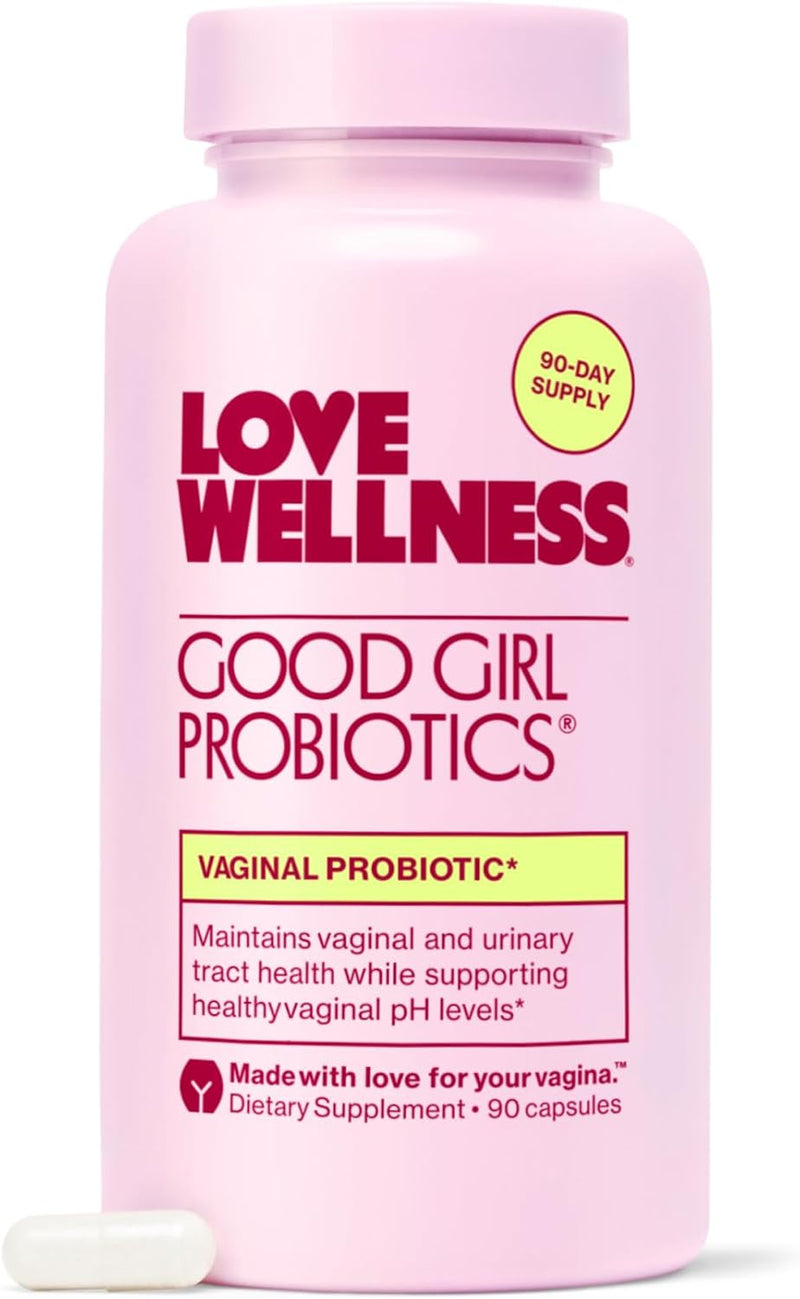 Love Wellness Good Girl Probiotics | Women’s Vaginal Health & pH Balance Supplement | 9-Strain Probiotic for Urinary Tract, Yeast, Odor & Immune Support | Gluten-Free | 30 CT, 30-Day Supply