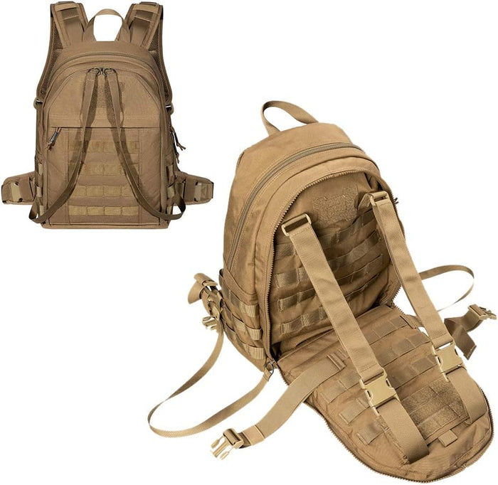 EXCELLENT ELITE SPANKER Military Tactical Backpack Detachable Backpack Quickly Turns into Outdoor Vest(Grey)