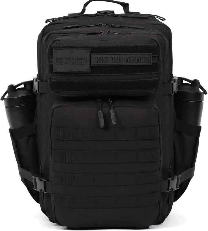 WOLFpak 45L Athletic Gym Backpack - Durable 1000D Waterproof Oxford Material with MOLLE Webbing, Laptop Pocket & Dual Cup Holders, Durable Fitness/Travel/Military Daypack (Neon Pink)