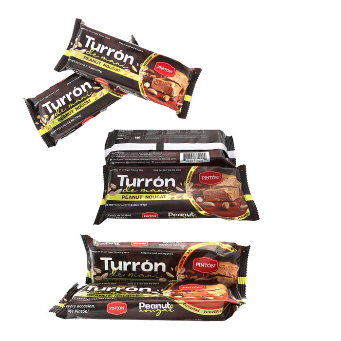 Pinton Peanut Nougat Bar 2 Pack – Healthy Snack for Office & On-the-Go Energy – Gourmet Alternative to Candy Bars (361g / 12.8oz) (2)