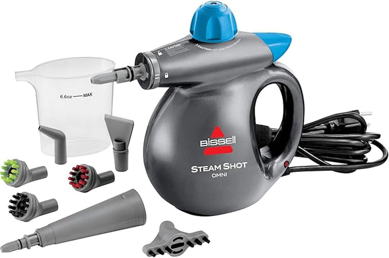 BISSELL® Steam Shot™ OmniReach handheld portable steam cleaner for tile, grout, windows, bathrooms, kitchens, fabric steaming tool