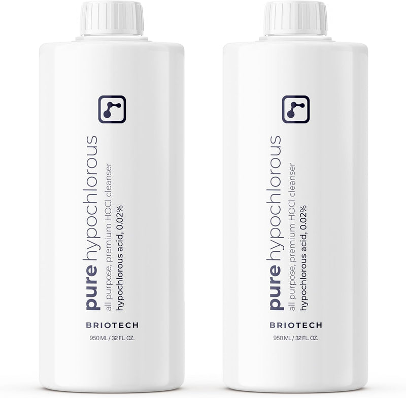 BRIOTECH Pure Hypochlorous Acid Spray and Cleanser, Original Premium HOCl Topical Solution, Multi-Purpose Cleaner, Family Approved & Pet Friendly, 8 fl oz