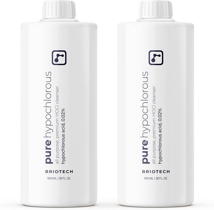 BRIOTECH Pure Hypochlorous Acid Spray and Cleanser, Original Premium HOCl Topical Solution, Multi-Purpose Cleaner, Family Approved & Pet Friendly, 8 fl oz