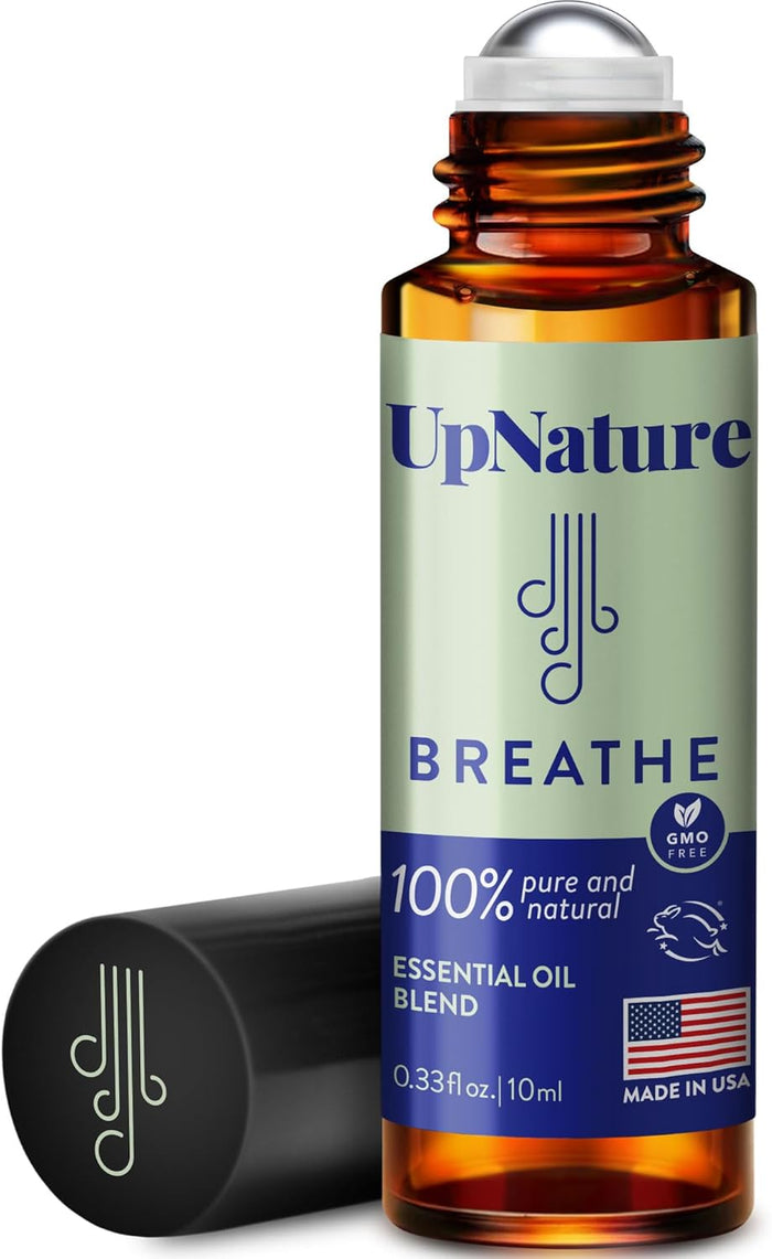 UpNature Calm Essential Oil Roll On - 100% Natural Stress Relief Aromatherapy - Relaxation Self Care Gifts for Women - Nurse Essentials