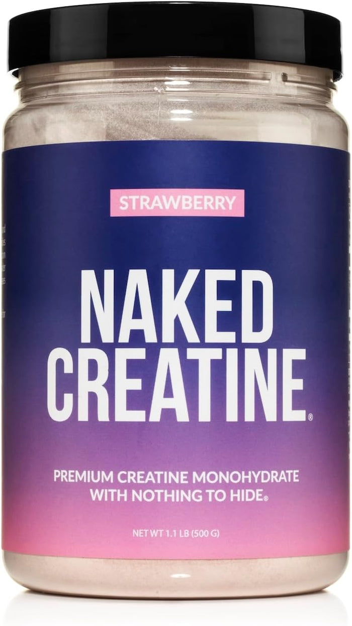 NAKED Pure Micronized Creatine Monohydrate – 200 Servings, 1,000g Bulk – Vegan, Non-GMO, Gluten & Soy Free - Muscle Building, Strength Training, Gym & Fitness Supplement