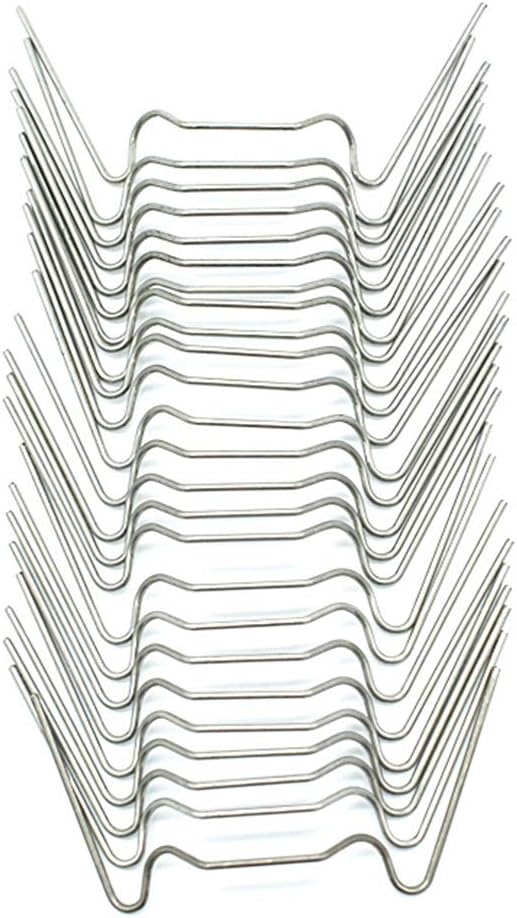 Mini Greenhouse Clips for Hanging - 100Pcs Stainless Steel Clips Green House Accessory Wire Clamp Clip pack for Harbor Freight Replacement Greenhouse Cover