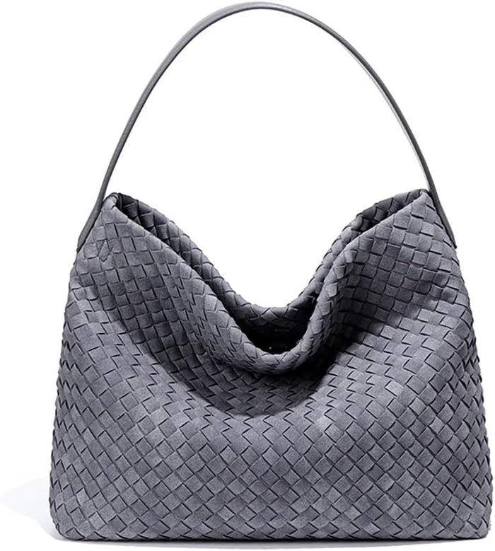 Luxury Suede Woven Hobo Bag Trendy Suede Tote Bags For Women Women’s Shoulder Purse For Travel Work Fall Winter 2025