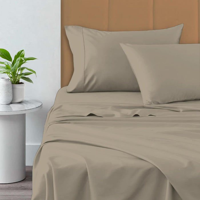 Pizuna Pure 100% Cotton Sheets King Size, 800 Thread Count Long Staple Cotton Crisp Sateen King with 15in Deep Pocket (Baby Blue Cotton Sheets King)