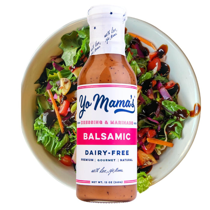Yo Mama's Foods Gourmet Natural Asian Sesame Dressing and Marinade - Pack of (2) - Large Bottles, Low Carb, Low Sodium, Vegan, and made from Real non-GMO Tamari!