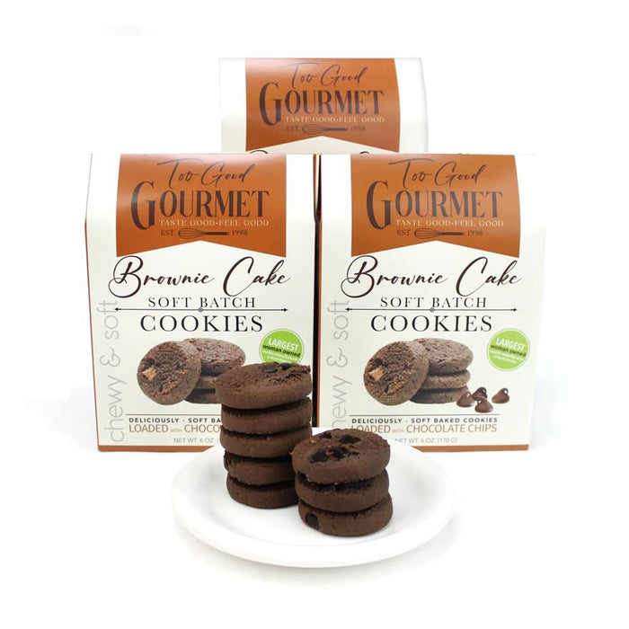 Chocolate Chip Cookie Dough Batter Cookies by Too Good Gourmet, 3-Pack, Soft & Chewy Small Batch Cookies, Premium Treats for Parties, Gifts, Snacks