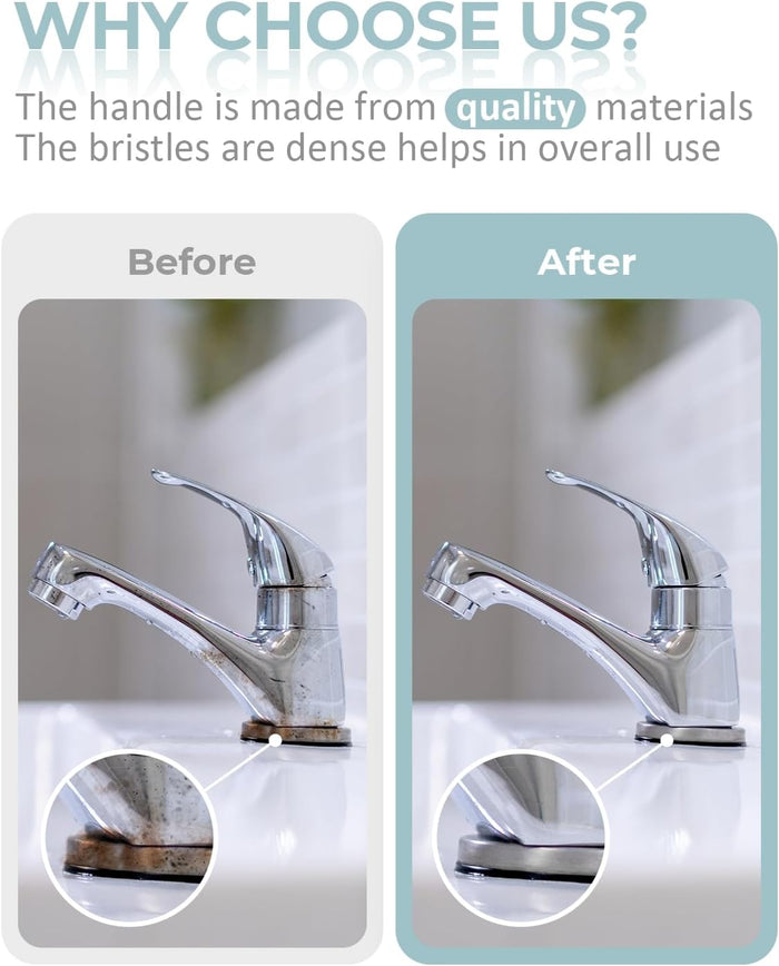 SXhyf Cleaning Brush - Hard Bristle Crevice Cleaning Brush, Multifunctional Gap Scrub Brush, Home Essentials, Bathroom Cleaner Tools for Household Use, Kitchen, Window, Faucet, S1110SE