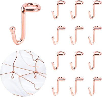 Clothes Hanger 36Pcs Connector Hooks Stable Hanger Rose Gold Metal Outfit Hangers Extender Clips Mini Cascading Hangers Hooks