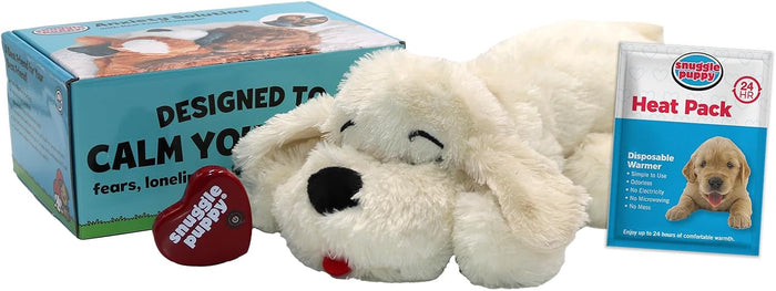 Snuggle Puppy Original, Dog Toy with Calming Heartbeat, Soothing Plush Companion Reduces Pet Anxiety, A Crate Training Essential, Includes Heat Pack & Batteries, Trusted by Millions of Dog Parents