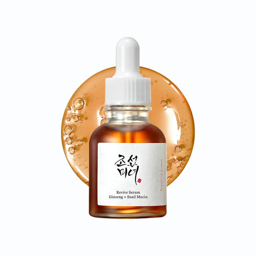 Beauty of Joseon Revive Snail Mucin Ginseng Serum Hydrating Peptide Facial Moisturizer Dark Spot Acne Scar Remover for Sensitive Face. Korean Skin Care for Men and Women (2 Fl.Oz.)