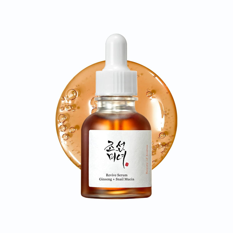 Beauty of Joseon Revive Snail Mucin Ginseng Serum Hydrating Peptide Facial Moisturizer Dark Spot Acne Scar Remover for Sensitive Face. Korean Skin Care for Men and Women (2 Fl.Oz.)