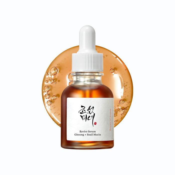 Beauty of Joseon Revive Snail Mucin Ginseng Serum Hydrating Peptide Facial Moisturizer Dark Spot Acne Scar Remover for Sensitive Face. Korean Skin Care for Men and Women (2 Fl.Oz.)
