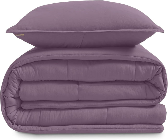 UGG Full/Queen Comforter Set with 2 Pillow Shams, Lightweight Down Alternative Blanket, Reversible Cozy Warm All Season Washable, Hypoallergenic Bedding Set, Charcoal Grey (Leonora)