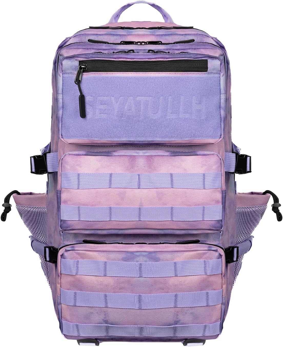 Military Tactical Backpack 55L Army Backpack Bug Out Bag Assault pack Molle Daypack Hiking Trekking Rucksack (Pink camouflage)
