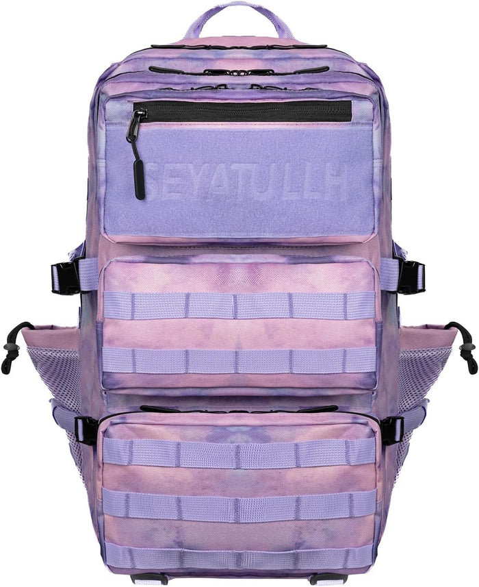 Military Tactical Backpack 55L Army Backpack Bug Out Bag Assault pack Molle Daypack Hiking Trekking Rucksack (Pink camouflage)