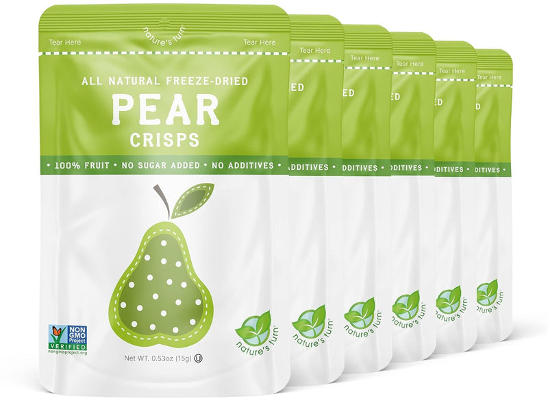 Nature’s Turn Freeze-Dried Strawberry Banana Crisps – Healthy, Gluten-Free, Crispy & Delicious, Plant-Based Snack, Ideal for Cereal, Smoothies, School Lunches, & On-the-Go, Bags of 6 (0.53 oz Each)
