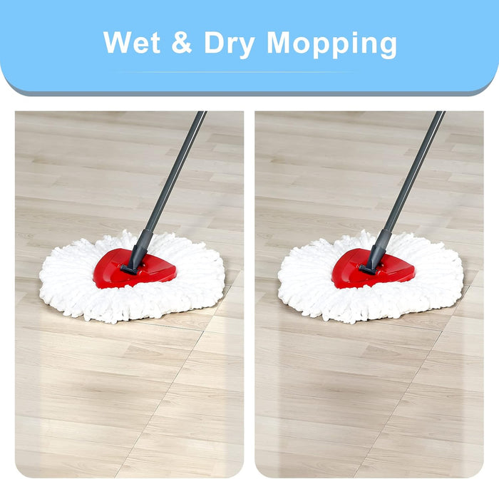 3 Pack Mop Replace Head, Refill Replacements Compatible for O Cedar Spin Mop, Only for 1-Tank System - Fluffy Microfiber Ocedar mops Head Replacements for Cleaning Floor