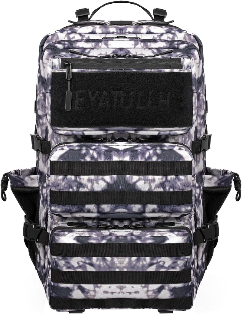Military Tactical Backpack 55L Army Backpack Bug Out Bag Assault pack Molle Daypack Hiking Trekking Rucksack (Pink camouflage)