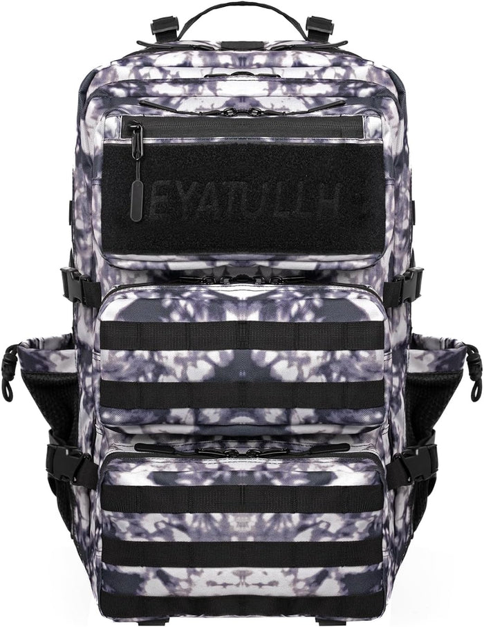 Military Tactical Backpack 55L Army Backpack Bug Out Bag Assault pack Molle Daypack Hiking Trekking Rucksack (Pink camouflage)