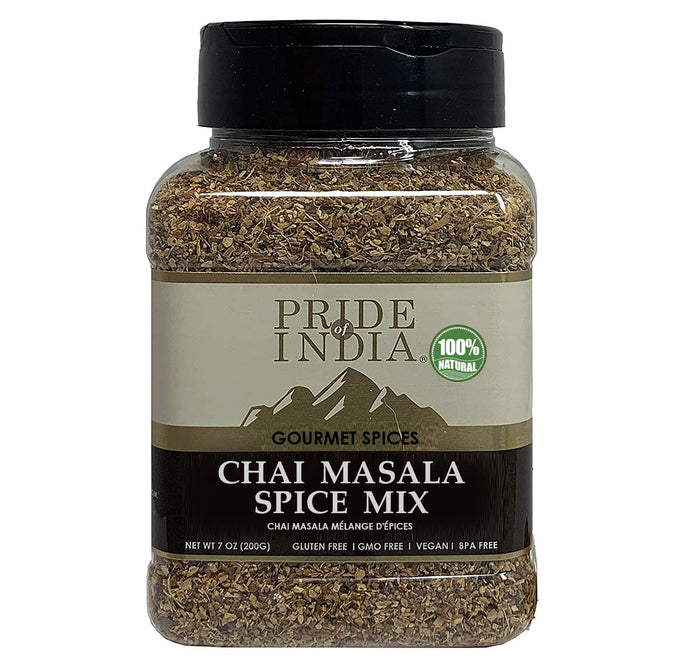 Pride of India – Tandoori Grill Masala – Blend of Exotic & Gourmet Spices – Ideal for Vegetable, Meat & Chicken Cooking – GMO Free – Easy to Use - 7 oz. Medium Dual Sifter Bottle
