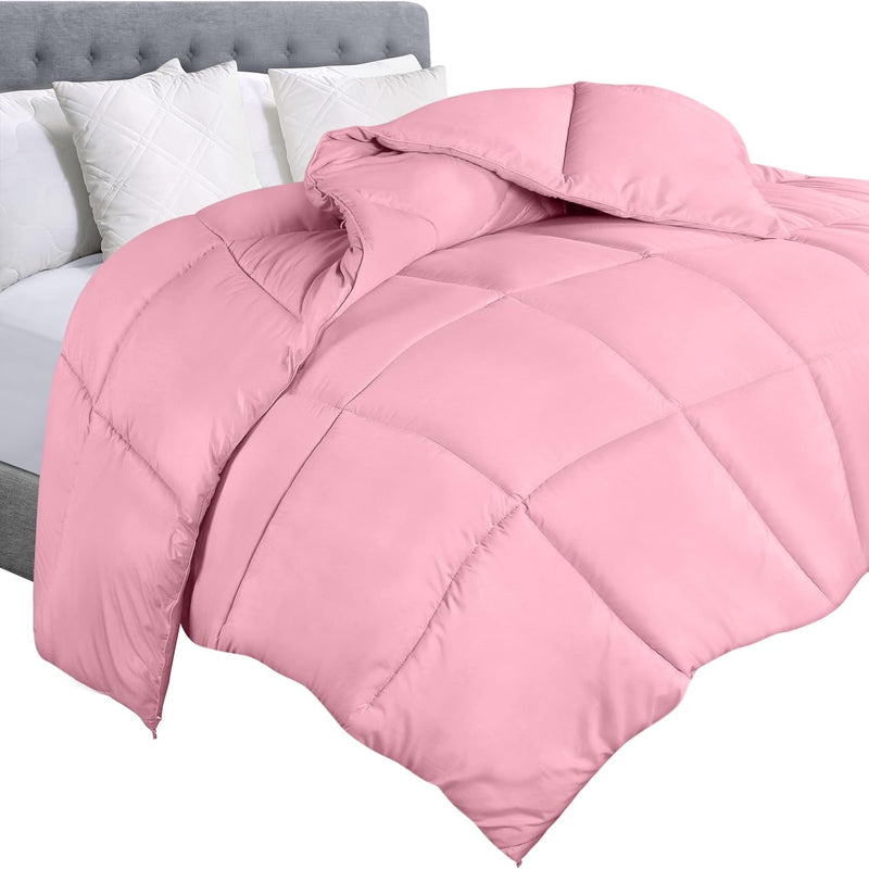 Utopia Bedding Comforter Duvet Insert, Quilted Comforter with Corner Tabs, Box Stitched Down Alternative Comforters King Size (White)