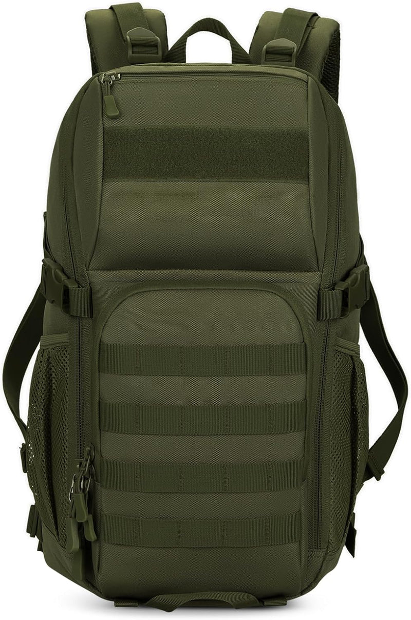 HUNTVP Tactical Backpack Military MOLLE Backpack Hunting Rucksack Gear Assault Pack 25L WR（Black）