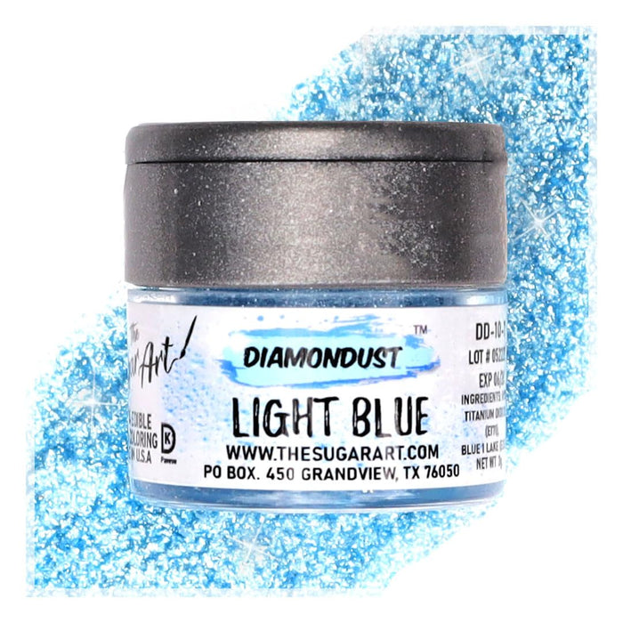 Green Edible Glitter for Drinks, Cocktails, Cake Decorating, Strawberries, Chocolates & More | No Taste | 4g | 100% Food-Safe | Kosher, Vegan, Gluten & Nut Free | DiamonDust by The Sugar Art