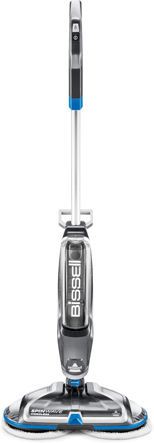 BISSELL® Spinwave Cordless Pet Hard Floor Spin Mop Cleaner 18V with washable mop pads for sealed hard floors, 23157