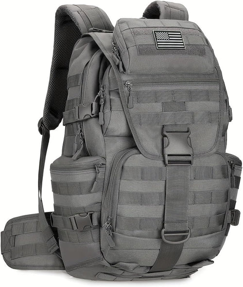 100L Camping Hiking Backpack,Molle military Tactical rucksack backpack,Waterproof Lightweight Hiking Backpack (Woodland Camo-C)