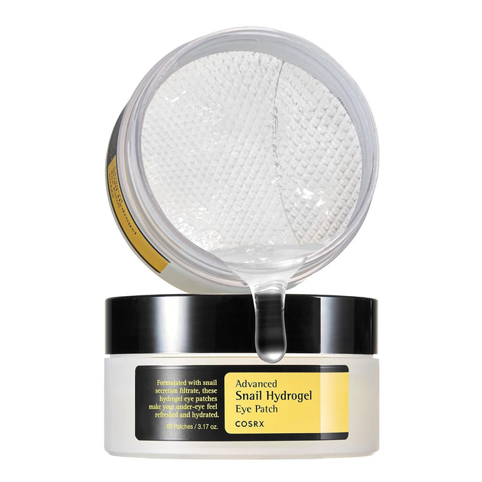 COSRX Pink Peptides Collagen Hydrogel Eye Patch for Puffy Eyes and Dark Circles, Under Eye Mask, 60 Under Eye Patches, Korean Skin Care