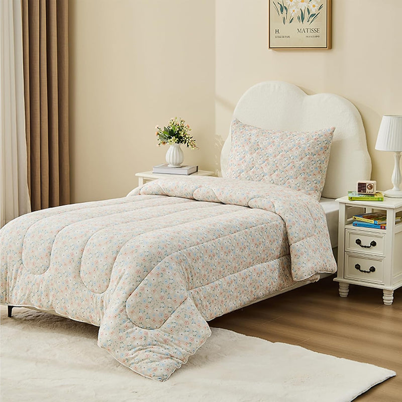 Bestier Kids Comforter Set - 2 Pieces Toddler Bedding Sets for Boys and Girls, Sorona® Natural Plant Fiber Comforter Sets with Oeko-TEX® Standard 100/CPC Certification, Toddler Size, 42“x57”