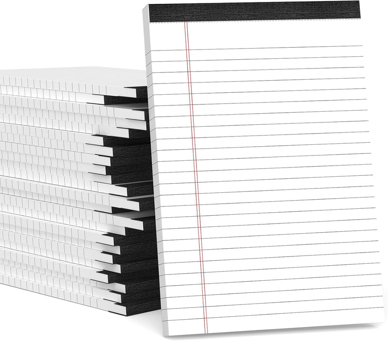 Legal Pads 5x8 Inch Writing Pads for Office Note Pads 5x8 for Work 80 GSM Paper College Ruled Legal Pad To Do List Notepad 30 Sheets 6 Pack Notebook Writing Pad Notepads for Grocery List Shopping List