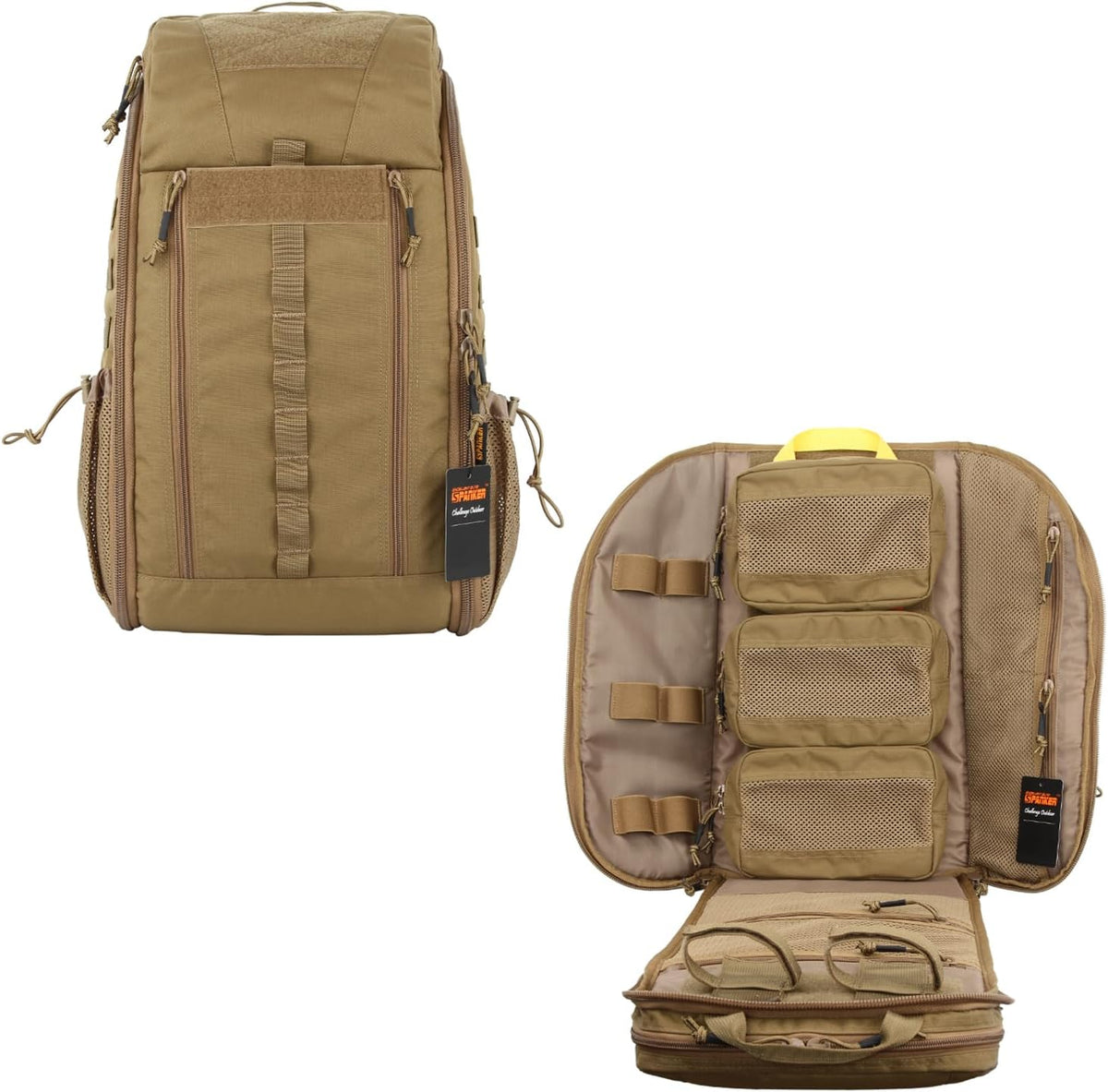 EXCELLENT ELITE SPANKER Medical Backpack Tactical Knapsack Outdoor Rucksack Camping Survival First Aid Backpack（Grey）