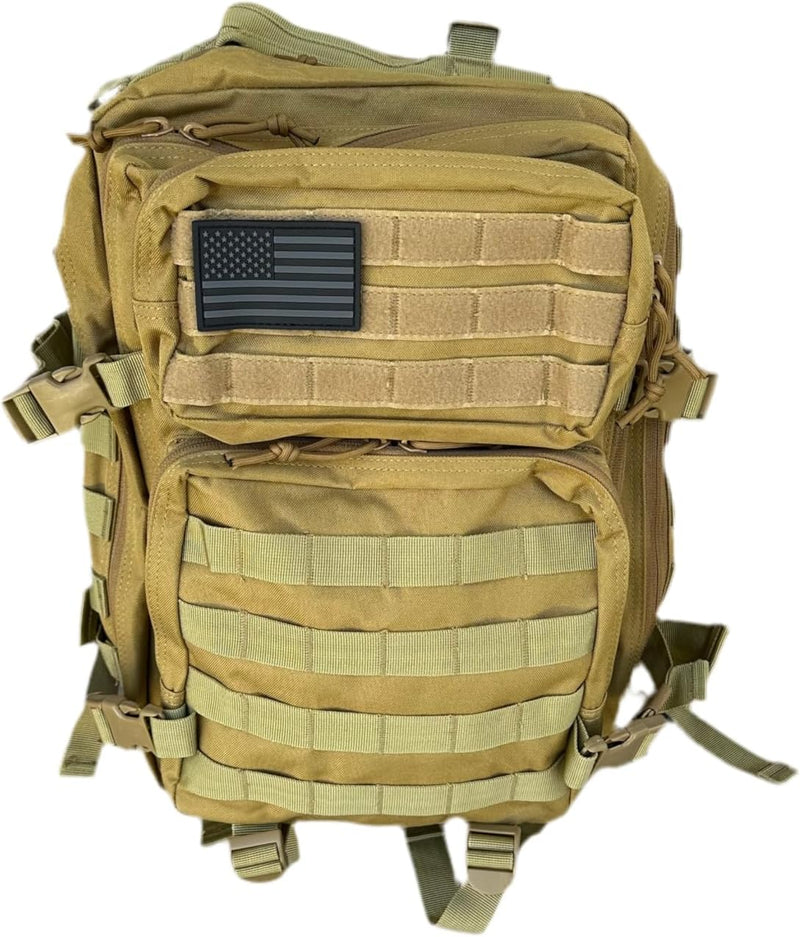 40L Tactical Backpack – 900D/1000D Molle Assault Pack, 3-Day Survival, Hiking, Camping, Travel Gear (BLACKOUT STEALTH)