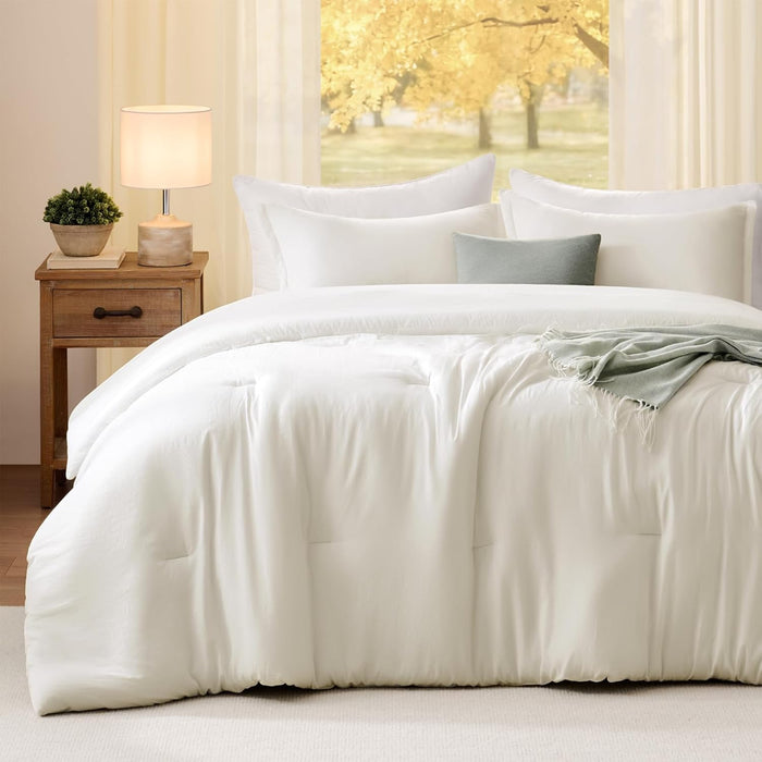 Full Comforter Sets Terracotta,3PCS Soft Lightweight Breathable Bedding Comforter Sets for All Season, Full Size(82''×86'' Comforter & 2 Pillowcases)