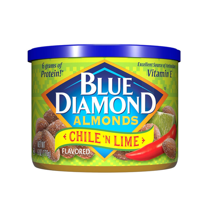 Blue Diamond Almonds, Made with Mike’s Hot Honey Infused with Chilies For a Perfect Sweet and Spicy Snack Nut Combination, 6oz. Can