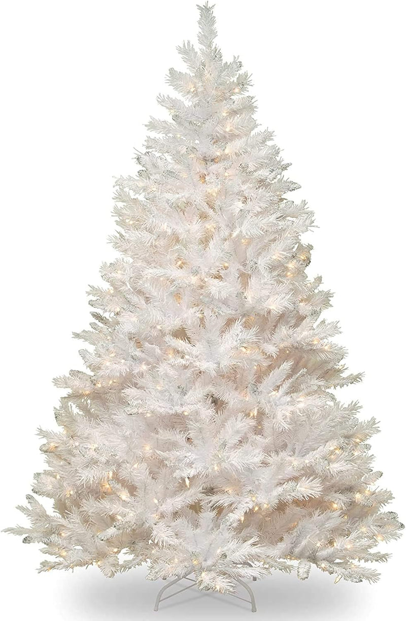 National Tree Company Pre-lit Artificial Christmas Tree | Includes Pre-strung White Lights and Stand | Winchester Pine - 7.5 ft