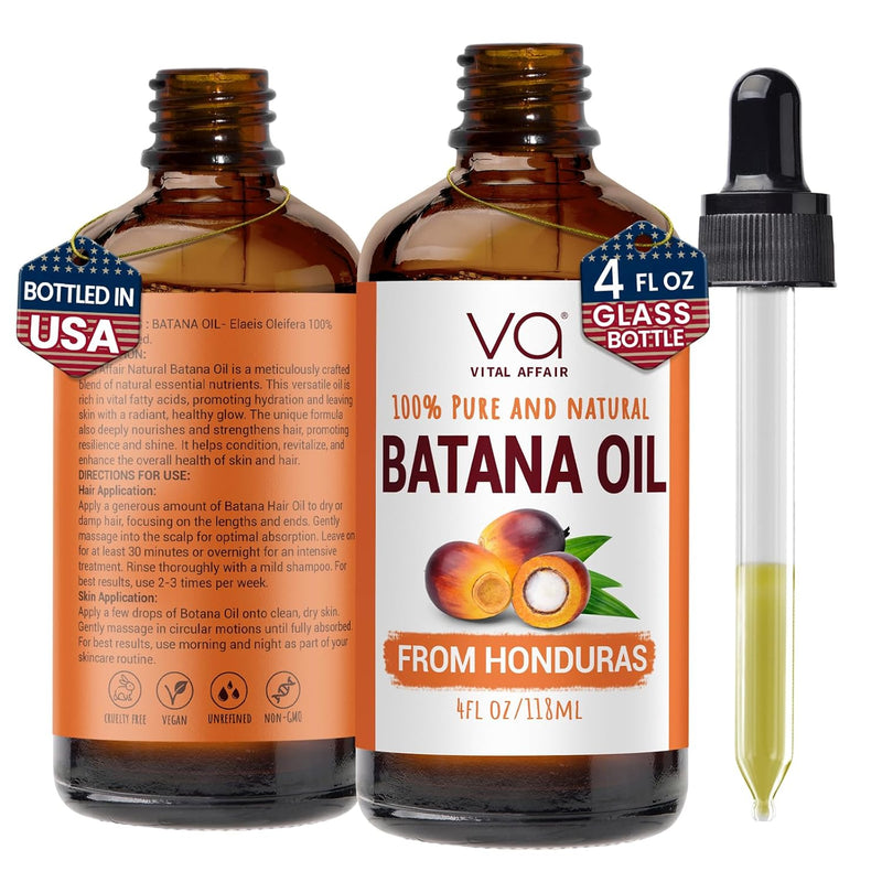 VITAL AFFAIR Blend Of Pure Rosemary Oil For Hair Growth With Castor, Batana, Jojoba Oil-Infused With Biotin & Vitamin E-Blend of Effective Hair Oils for Hair Growth-Strengthening Treatment 6 Fl Oz